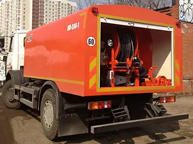 Каналопромывочная машина КАМАЗ. Ду 500-1500 мм