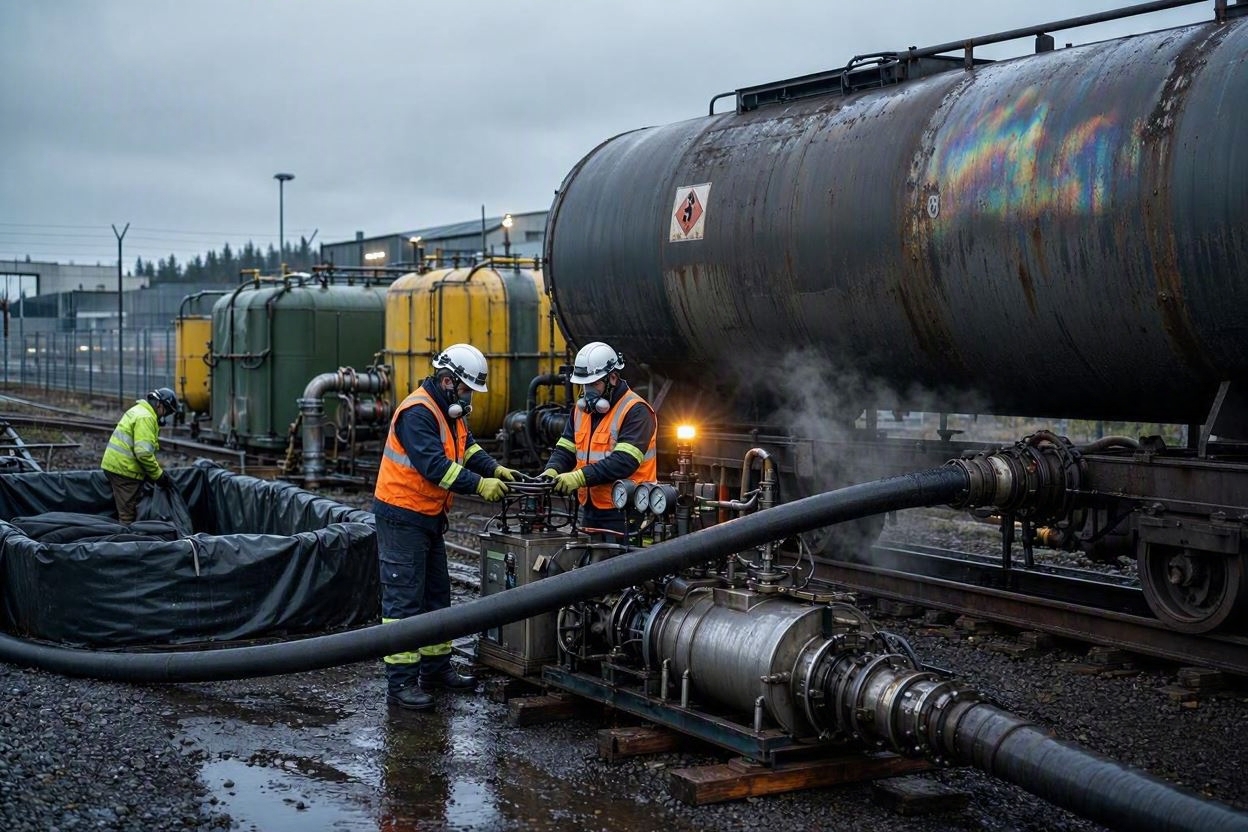 Откачка нефтепродуктов в СПб