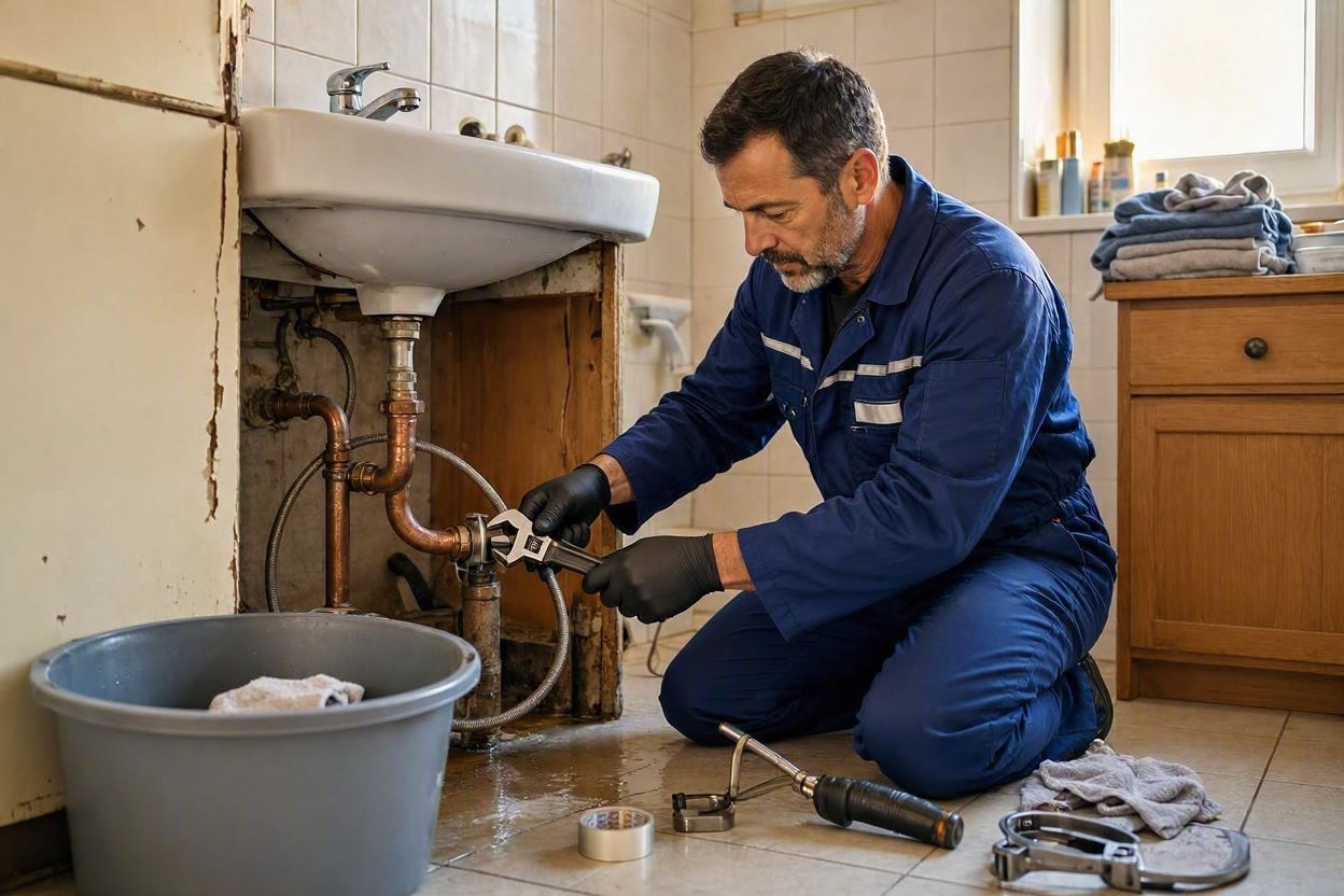 Устранение протечки трубы в СПб